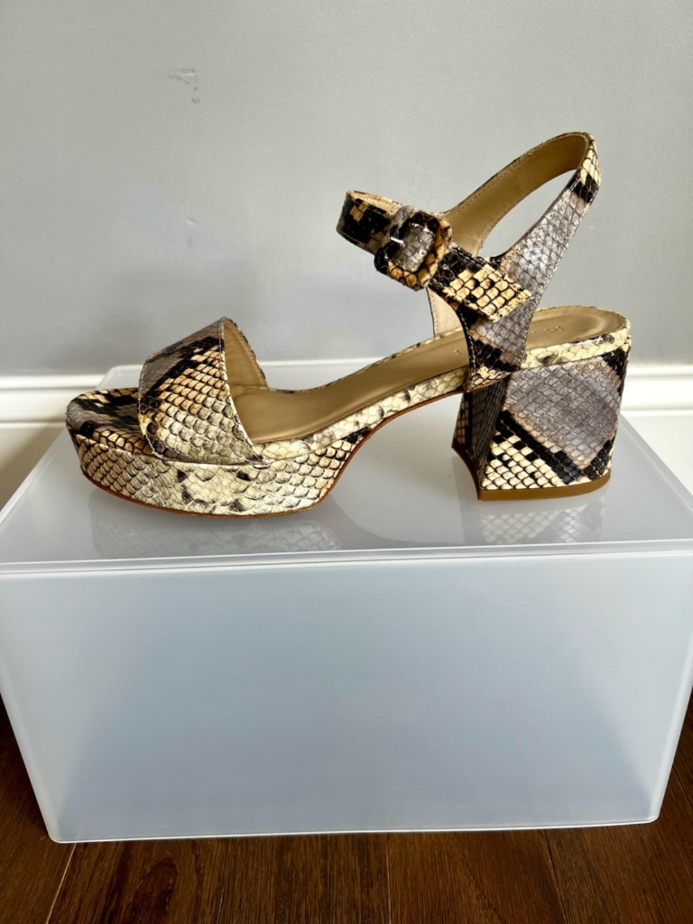M. Gemi Lizza Nuova Platform Python Print Sandals - Picture 3 of 12